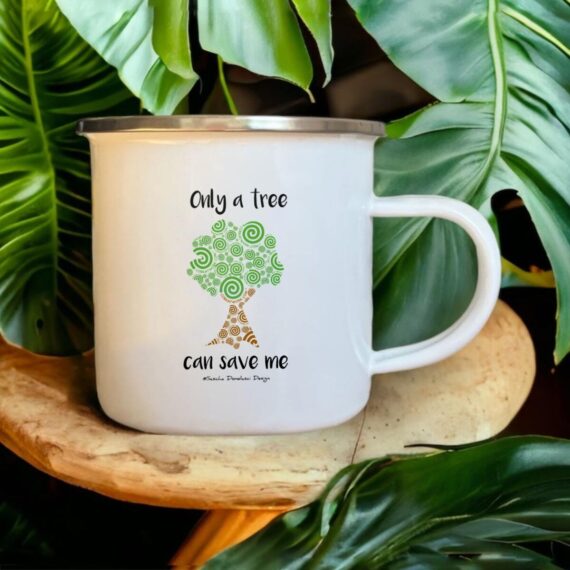 Enamel mug tree