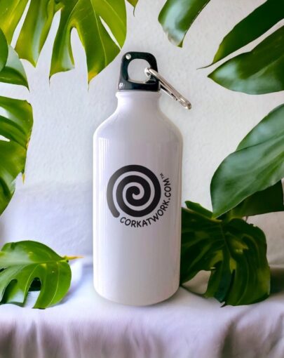 Aluminium water bottle Logo